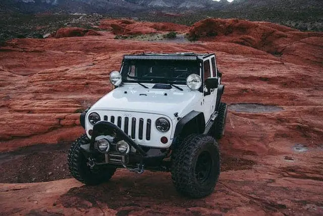 Jeep on Rock Mountain